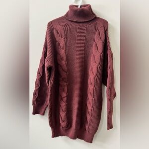 Cable Knit Sweater Dress